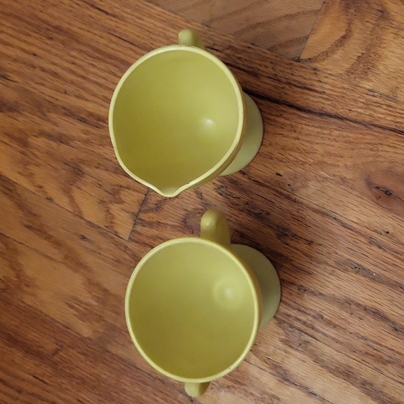 Hazel Atlas Moderntone Platonite Lemon Yellow Milk Glass VTG MCM SugarCreamer30s - Picture 2 of 6